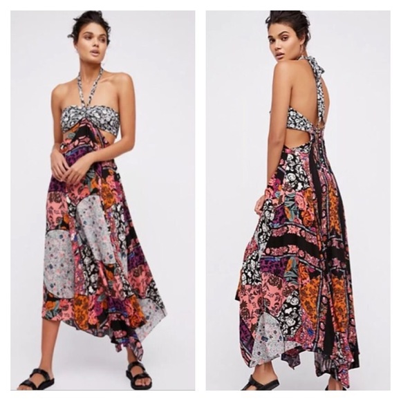 Free People California Love halter floral maxi - Picture 3 of 9